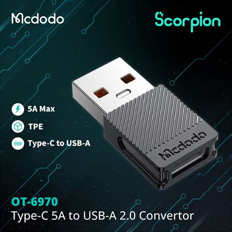 Mcdodo Ot Type C A To Usb A Convertor Shopee Malaysia