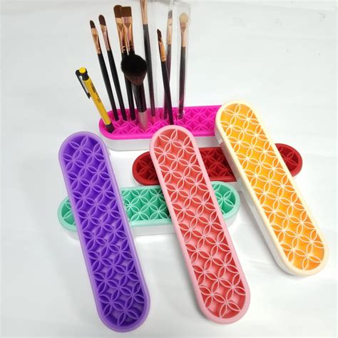 Mairbeon Silicone Nail Pen Holder Organizer Makeup Brush Display Stand