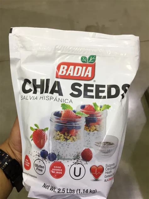 Badia Chia Seeds 25lbs114kg Lazada Ph