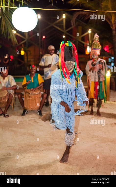 Garifuna perform traditional dance. Garifuna music and dance are an integral part of this ...