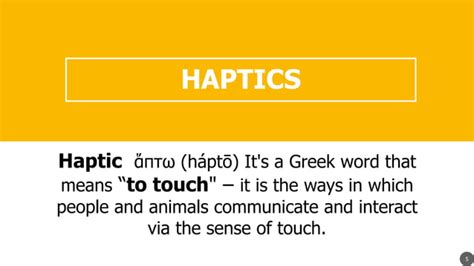 Non Verbal Communication Haptics Ppt