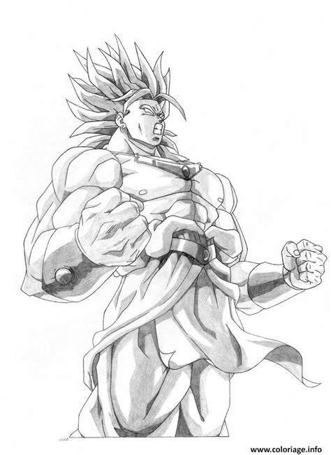 Coloriage Dragon Ball Z Sangoku Super Sayen 10 JeColorie