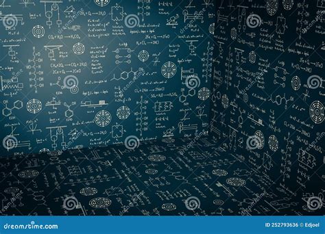 Physics Equations Chalkboard Vector Illustration 81237232