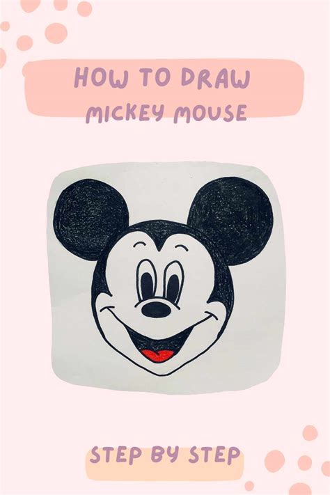 How To Draw Mickey Mouse Head Step By Step