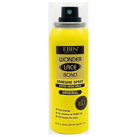 Ebin New York Wonder Lace Bond Adhesive Spray Extra Mega Hold 282oz