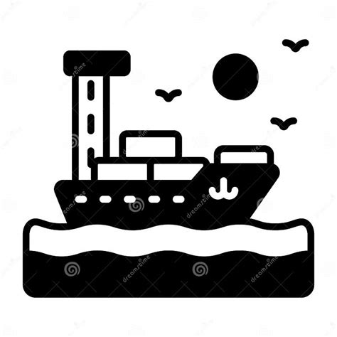 Cargo Ship Vector Design Visually Perfect Icon Of Freight Ship