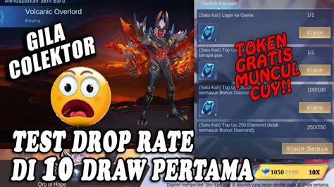 Test Drop Rate Token Gratis Aspirant Colektor Cuy Gokil Youtube