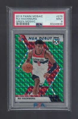 2019 20 Mosaic Rui Hachimura Debut Green Mosaic Prizm Rookie RC 275