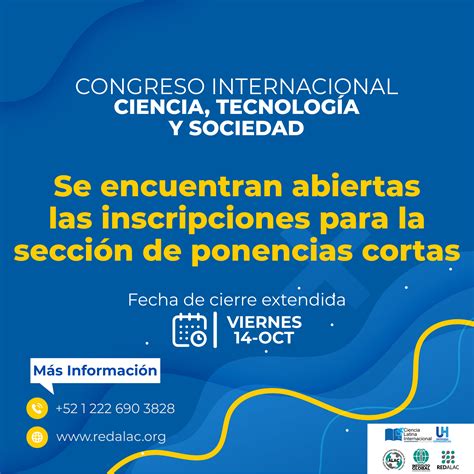 Congreso De Ciencias Tecnologia Y Sociedad Red Alac