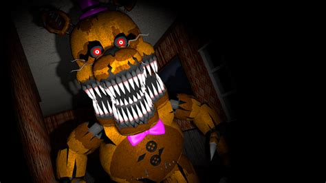 Sfm Nightmare Fredbear In Right Hall By Discloco On Deviantart