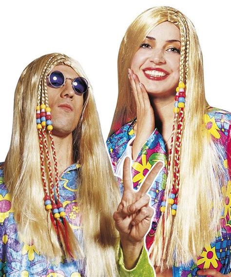Perruque Hippie Blonde Perruque De D Guisement P Atelier