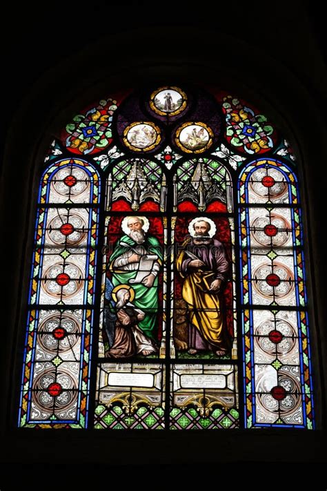 View on the Stained Glass of the Parish Enclosure of Saint ThÃgonnec