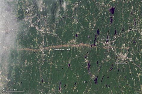 Tornados Giant Scar Visible From Space Earth Imaging Journal Remote