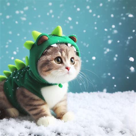 Premium AI Image | Cat in dragon costume