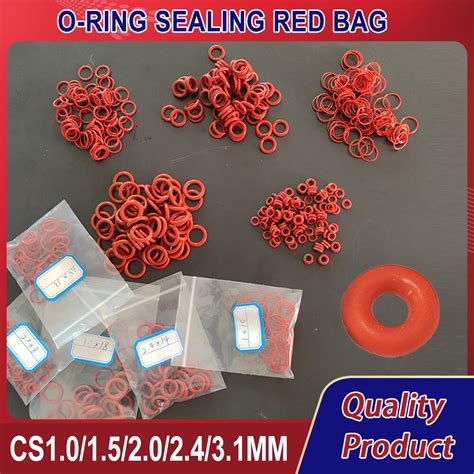 Pz Silicone O Ring Rondella Di Tenuta Rosso Vmq O Ring