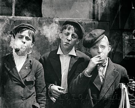 Vintage photo print boys smoking Lewis Hines poster kids in | Etsy