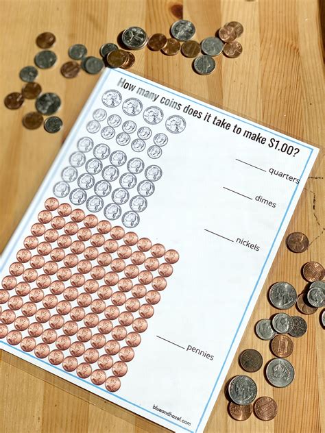 Coin Counting Activities 1st Grade Math Us Coin Activity Pack