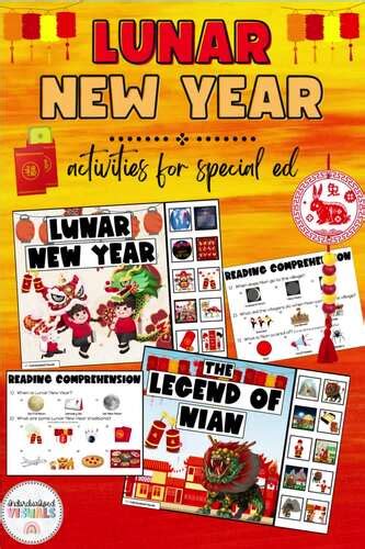 Lunar New Year Activity BUNDLE! Lunar New Year Adapted Books | TPT