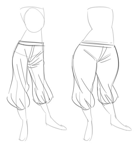 Drawing Tutorial How To Draw Baggy Pants For Manga Art