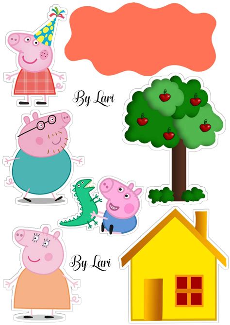 Topper Bolo Bolo Da Peppa Pig Peppa Pig Cake Topper Cumple Peppa Pig