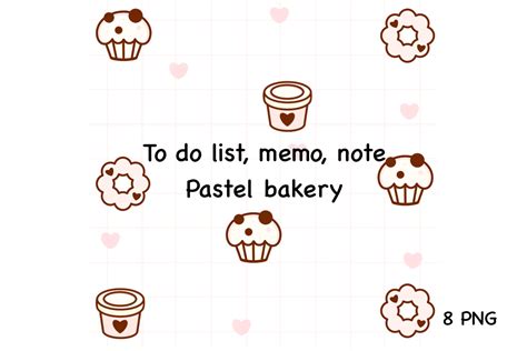 To Do List Memo Note Pastel Bakery Graphic By Spsweet Creative Fabrica