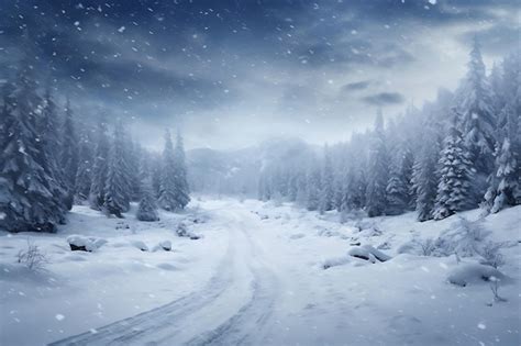 Premium AI Image | Snow blizzard realistic overlay background