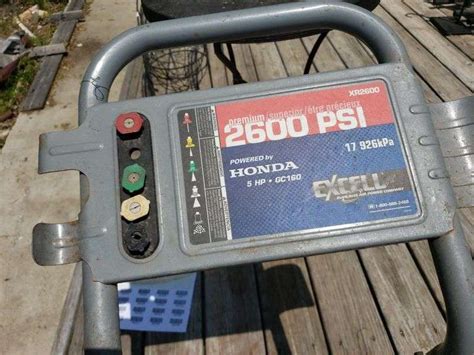 Excell Xr2600 Honda Powered Pressure Washer No Water Tank Trice Auctions