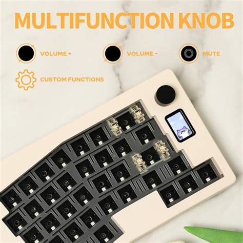 Abm Alice Via Tri Mode Tft Lcd Mechanical Keyboard Kit Layout