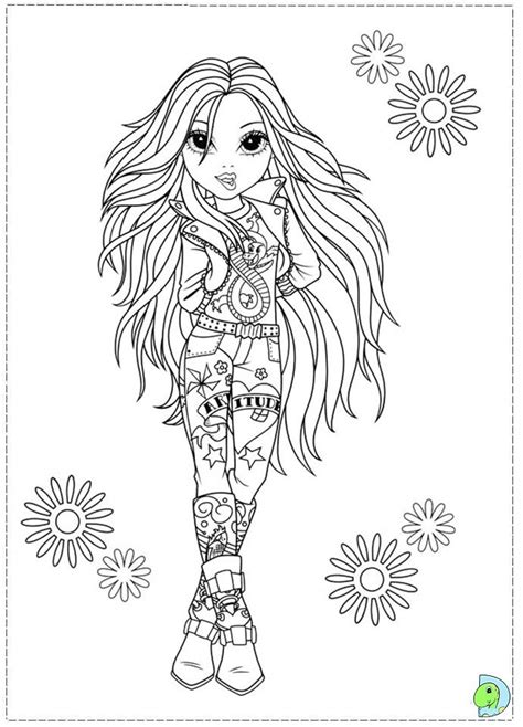 Moxie Girlz Coloring Page Star Coloring Pages Coloring Pictures