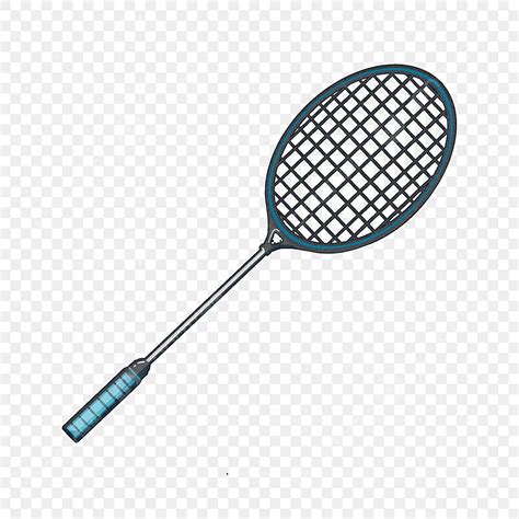 Badminton Racket Clipart Transparent Background Blue Cartoon Sport