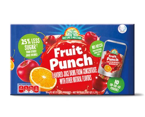 Nature S Nectar Juice Pouches 10 Ct ALDI US