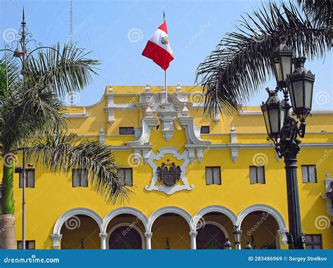 The Vintage Palace On Plaza De Armas Plaza Mayor Lima City Peru