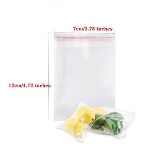 Sachet Plastique Transparent Pcs Sachet Bonbons Anniversaire Pochon