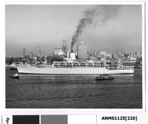 Departing P O Liner ORSOVA Passing The Sydney Opera House Under