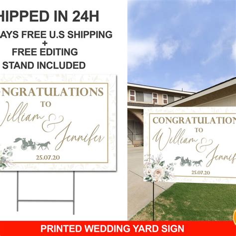 Wedding Yard Signs - Etsy