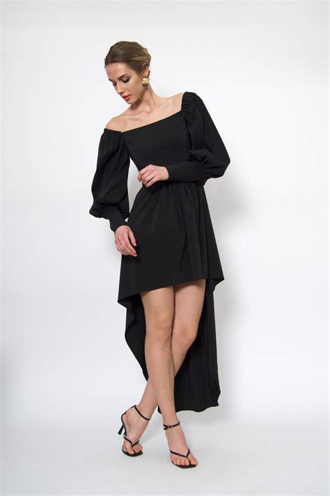 Черное длинное платье (арт. ml 176) | ML Ladies Collection (с)