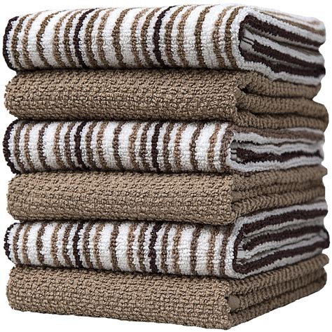 Premium Kitchen Towels 16”x 26” 6 Pack Large Cotton Kitchen Hand