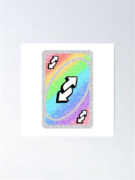 Rainbow Uno Reverse Card