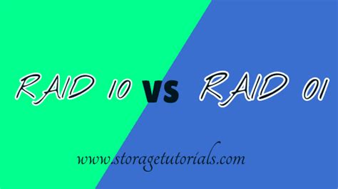 Difference Between RAID 10 & RAID 01