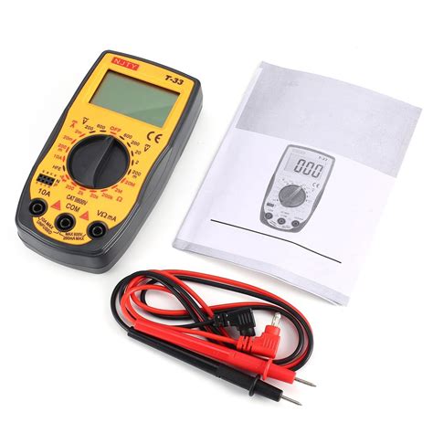 Njty T 33 multªmetro digital DC AC Voltage Current Meter Mini Amper