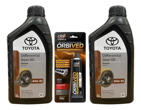 Kit Óleo Diferencial Dianteiro Traseiro 80w 90 Hilux Rav4