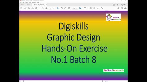 Digiskills Graphic Design Hands On Exercise No 01 Solution Batch 08