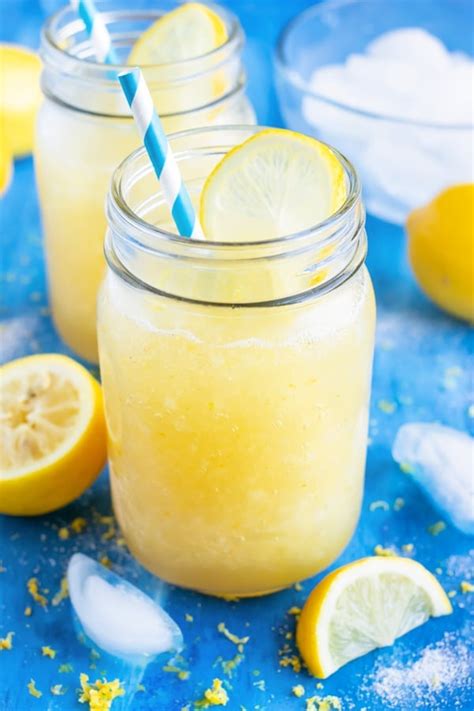 Easy Frozen Lemonade Recipe (with Fresh Lemons!) - Evolving Table