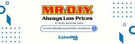 Lowongan Kerja Mr Diy Seluruh Indonesia Terbaru Januari