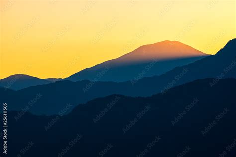 Sunrise at Alishan national scenic area Stock Photo | Adobe Stock