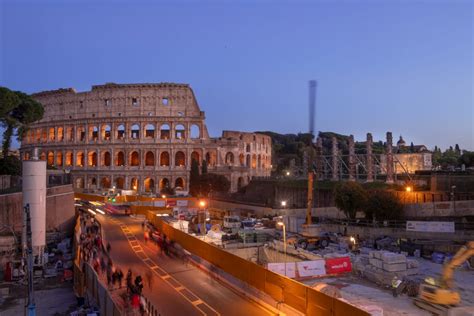 Metro C Roma Sindaco New York Visita Stazione Colosseo Fori Imperiali