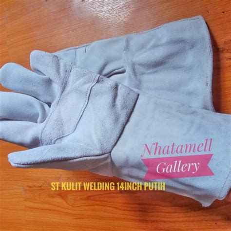 Jual Sarung Tangan Welding Las Inch Gloves Kulit Safety Anti Panas