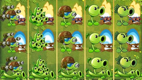 Pvz 2 Challenge All Peashooter Vs Pea Vine Team Vs Torchwood Team