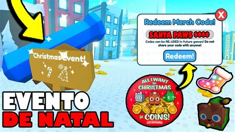 Nova Atualiza O De Natal Do Pet Simulator X E Novo C Digo Os