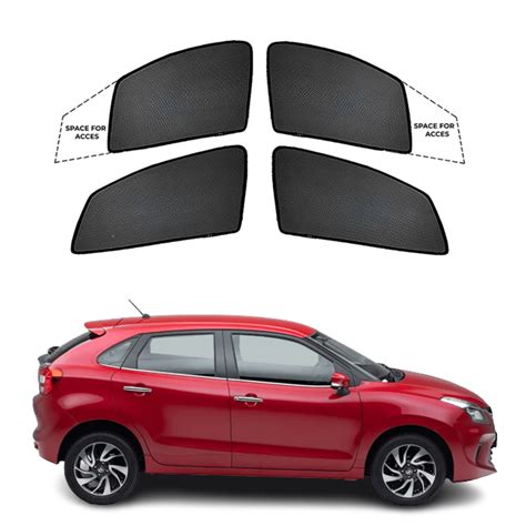 Shop Black Finish Sun Shade Window For Toyota Glanza Superfluous Mart